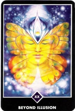 Foto da Carta Além da Ilusão no tarot Zen Osho usada para ilustrar a página que contém a tiragem de Tarot Zen Osho online grátis - 5 Cartas do site Ori Mystyco.