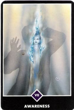 Foto da Carta Estar Ciente no tarot Zen Osho usada para ilustrar a página que contém a tiragem de Tarot Zen Osho online grátis - 5 Cartas do site Ori Mystyco.