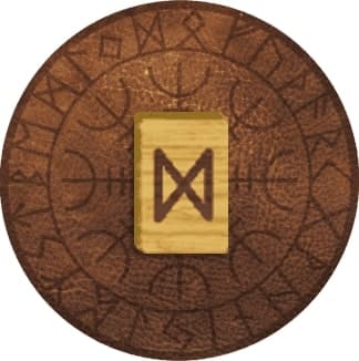 Imagem com runa Dagaz. A imagem ilustra o artigo O Significado das Runas Nórdicas e seus Símbolos do site Ori Mystyco.