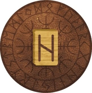 Imagem com runa Hagalaz. A imagem ilustra o artigo O Significado das Runas Nórdicas e seus Símbolos do site Ori Mystyco.