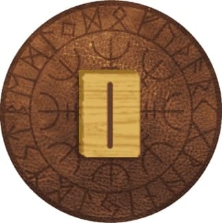 Imagem com runa Isa. A imagem ilustra o artigo O Significado das Runas Nórdicas e seus Símbolos do site Ori Mystyco.