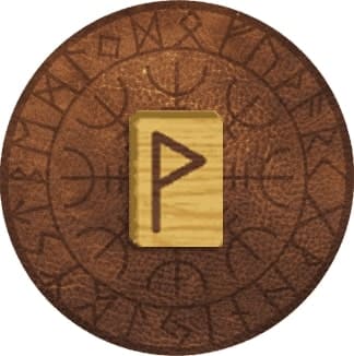 Imagem com runa Wunjo. A imagem ilustra o artigo O Significado das Runas Nórdicas e seus Símbolos do site Ori Mystyco.