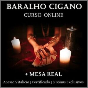 Cursode Baralho Cigano + Mesa Real + Oráculo Terapêutico. Site Ori Mystyco.